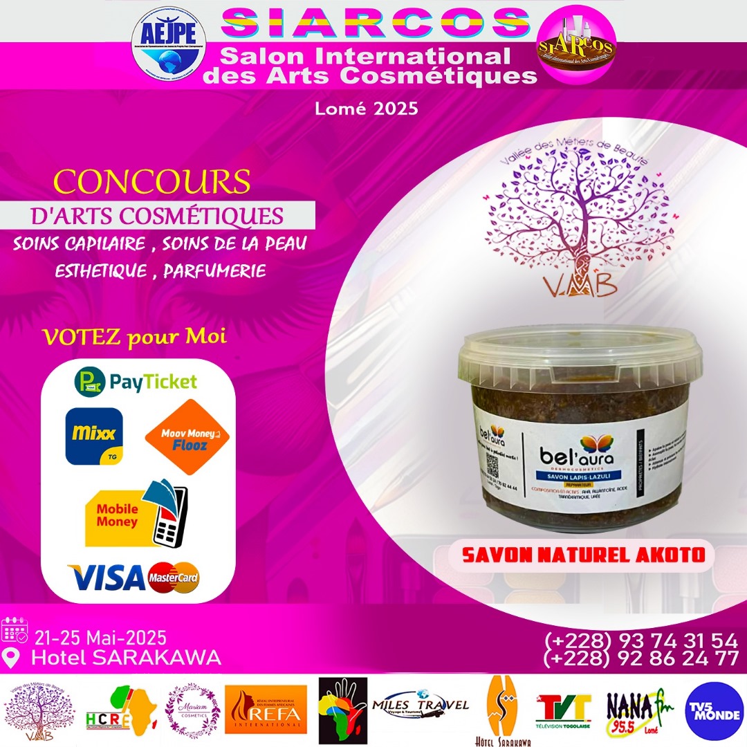 Salon International des Arts Cosmétiques :  La VMB prend  part au  CIARCOS avec trois produits vertueux